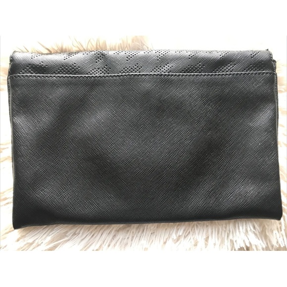 J.CREW LOCK ENVELOPE CLUTCH WITH CHAIN STRAP - BLACK NEW - Picture 5 of 6